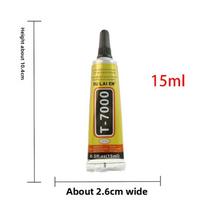 T7000 Black Soft Adhesive T-7000 Computer Cell Phone Touch Screen Repair Frame Anti-vibration Universal Glue 15/50/110ML 15ml