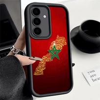 Phone Case for Samsung Galaxy A17 A16 A15 A14 A13 Morocco Flag A56 A36 A26 A55 A35 A25 A54 A34 A24 A53 A33 A23 A07 A06 Samsung A23 red