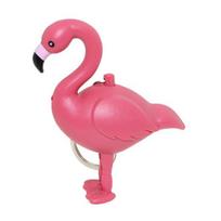 Animacinis filmas Flamingo LED žibintuvėlis Garso raktų pakabukas Raktų pakabukas Krepšys pakabinamas pakabukas Dovana rožinė