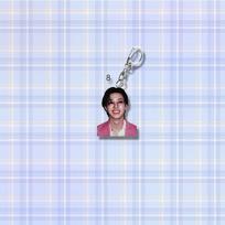 Stray Kids Member Photo Acrylic Keychain, Kpop Idol Portrait Bag Charm, SKZ Fans Collectible Pendant Accessory I.N gray