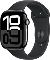 Apple Watch Series 10 GPS 46mm Aluminium DiamantBlack Sportarmband Schwarz - S/M | 3N496D/A
