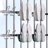 1Pcs Shoes Drying Rack Shoe Display Hook Shoes Drying Rack Stainless Steel Shoes Hanger For Closet Organization A