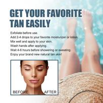 Self Tanning Drops Natural Glow Body Bronzer Sunless Skin Long Lasting Tanner Nourishing Brown Face Body Outdoor Coloring Serum