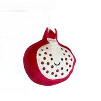 Dragon Fruit Plush Keychain With Pearl Chain For Backpack Decor And Gift Idea