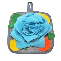 Slow Feeding Pet Sniffing Mat Hanging Straps Foraging Training Pad Pet Snuffle Mat  Rabbit Feeding mėlyna