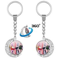 Taylor Swift 1989 Era Double-Sided Rotating Moon Keychain - Concert Gift