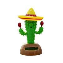 Solar Cactus Swinging Figure, Solar Powered Dance Plant for Car Dashboard Desk Shelf, Funny Bouncing Bouncing Toy for Home Office Living Room Decor