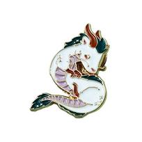 White Dragon Anime Brooch - Kids' Backpack Accessory Badge