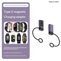 USB Type C Magnetic Charging Adapter for Redmi Smart Watch Active Lite Quick Charge Connector for Portable Reliable Charging violetinė
