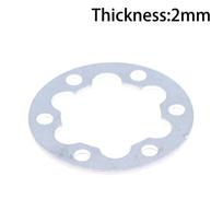 Precision Fit Aluminium Alloy Brake Pads Spacer Disc Washer Six Holes for Reliable E-Bike Scooter Brakes 2mm
