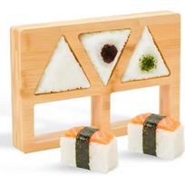 Japonijos Onigiri formelių rinkinys 5 6 skylutės medinis ryžių kamuoliukų formuotojas Musubi Sushi „pasidaryk pats“ Bento įrankis namų gamybai 5 Holes