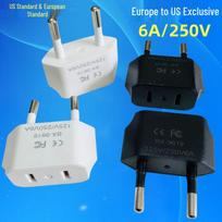European to US Power Adapter Plug - Round to Flat German Standard balta