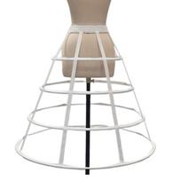 Adjustable Waist Crinoline Underskirt with Stable Fishbone Frame For Wedding Dresses Costume Parties Outfit Hoopskirt 1