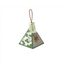 10Pcs Traditional Dragon Boat Festival Gift Box Hanging Empty Box Zongzi Packaging Box with Tassel Thickened 14 x 14 cm