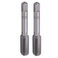 2Pcs Straight Flute Tap High Speed Steel   Hand Flute Tap Standard Screw Tapping Tool