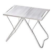 Snow Peak MY Table Stainless Steel Folding Table for Outdoor Compact Storage - Campfires, Activities, Camping, Sturdy, Heat-Resistant,