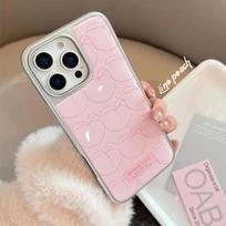 ins line peach is suitable for Apple iPhone17/16 mobile phone case 14 water condensation 13 electroplating 12 sweet 15 sets IPhone17ProMax