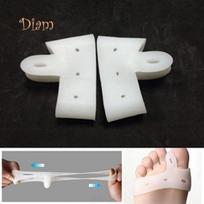 FS 2 Pcs Silicone Toe Hallux Valgus Separator Straightener Bunion Relief Soft Pads Caring