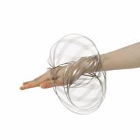 „Magic Flow Ring“ žaislai „Kinetinis pavasaris“, juokingas lauko žaidimas „Išmanus dovanų 3D indukcinis žaislas“ white