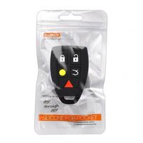 Silikoninis automobilio rakto dėklas, skirtas Volvo C30 C70 S40 V50 2004–2007 dangtelis nuotolinio valdymo pulto korpuso striukės rankovei juoda