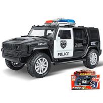 Žaisk su tavimi Policijos automobilis Transporto priemonė Atitraukiamas Sunkvežimio modelis Vaikų žaislas Kalėdinė dovana juoda