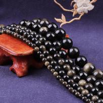 Natūralaus akmens auksiniai obsidiano apvalūs palaidi karoliukai 15 colių sruogos 4 6 8 10 12 mm Pasirinktinis dydis papuošalams gaminti 4mm 89pcs