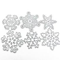 6 stiliai Kalėdų snaigių metalo pjovimo štampai Scrapbooking Photo Die Cut Reljefinis pjaustytuvas Dekoravimas