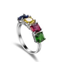 SODROV Ring Jewelry Spalvingi krištolo cirkonio žiedai moterims sužadėtuvių vestuviniai atviro dydžio moteriški žiedai One size