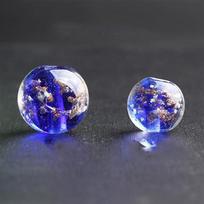 Išskirtiniai stiklo karoliukai Apyrankės medžiaga Laisvi karoliukai rankų darbo aksesuarai DIY skaidrus krištolas 20vnt 10 12mm Apvalus karoliukas Šviečiantis Rankinis Priedai 10mm karališkos mėlynos spalvos
