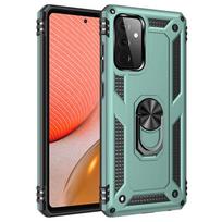 Šarvuotas smūgiams atsparus žiedas stovas dėklas, skirtas Samsung Galaxy S22 Ultra S21 Plus A23 A53 A33 A73 A22 A32 A52 A13 A12 A51 A71 M23 M13 M32 M53 5G 4G galinis dangtelis Samsung Galaxy A23 4G žalia