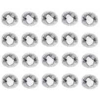 20 vnt/rinkinys šokių plaukų tinklelis bandelėms Individual Wrap plaukų tinklelis moterims Edge Mesh elastinis tinklelis plaukams Nematomas plaukų tinklelis 3 brown