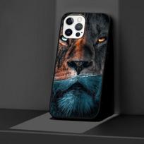 Dėklas Apple Iphone 11 13 12 Mini 14 Pro Max Xr 7 8 +Se 2020 Xs 6 6s Plus 5 5s Juodas silikoninis telefono dangtelis Animaux Lion iPhone 14