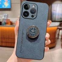 Matinis odinis žiedo laikiklis telefono dangtelis, skirtas Samsung Xiaomi Redmi dėklui iPhone 15 14 13 Pro Max 12 smūgiams atsparus TPU dėklas Samsung S23 Ultra mėlyna