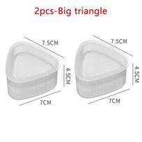 Virtuvės aksesuarai Sušių formų trikampio formos sušių mašina formų sušių įrankis Onigiri ryžių kamuolys Bento Machinenori 2pcs-Big triangle
