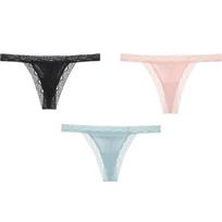 FINETOO Sexy Thongs Low-Rise Lace G-string Panties Women Cotton T-Back Underwear S-XL Female Bikini Underpants Lingerie S