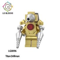 Mini tualetas vyro figūrėlė Anime blokeliai žaislai TvMan Plus Titan Cameraman Drillwoman Figūros plytos Modelis žaislas vaikams Dovanos