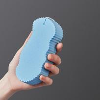 Nauja 3D Magic Sponge Suaugusiųjų vaikų vonios kempinė Kūno negyvos odos valiklis Šveičiamasis masažuoklis Valomasis dušo šepetėlis Lupimo kempinė pilka