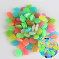 Popular Garden Pebbles Rocks Glow Stones Lawn For Walkways Patio Garden Path Luminous stones Yard Decor Glow in the Dark  Jewelry Accessory 1