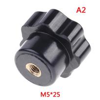 Plastikinis M4/M5/M6/M8 moteriškas sriegis, septynių žvaigždučių formos galvutės suveržimo veržlių rankenėlė A2