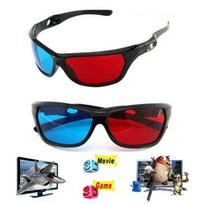 3D akiniai raudoni mėlyni juodi rėmeliai, skirti matmeniniam anaglifiniam TV filmui DVD žaidimui įvairiaspalvis