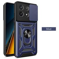 Skirtas POCO F6 X6 Pro C65 M6 Pro 4G Redmi 13C Note 13 Pro Plus 5G Case Slide Camera objektyvo apsauginis dangtelis, skirtas Xiaomi 13T Pro Funda For Redmi 13C 4G mėlyna