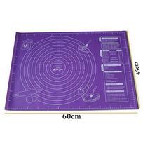 Silicone Pad Baking Mat Sheet Kneading Dough Mat For Kitchen Rolling Dough Pizza Large Dough Non-Stick Maker Holder violetinė