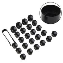 Rato veržlės dangtelis 24X Varžto dangtelis Veržlė Plastikiniai smeigės black