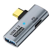 2 viename C tipo į USB adapteris USB C į USB3.2 PD100W greito įkrovimo adapteris 10Gbps duomenų perdavimo greičio OTG keitiklis