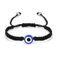 Individualus didmeninis Laimingas raudonas siūlas reguliuojama Rankos virvelė Pintas apyrankė Mėlynas Apsauginis akis Karoliukas Moteriška apyrankė 18cm&Bracelet