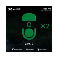 X-Raypad Jade Air Mouse Feet | Green, x2, Logitech G Pro X Superlight 2