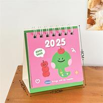 Mielas Mini Stalo Kalendorius Animacinis Mažas Kalendorius Mėnesinis Kalendorius Studentams Stalinis Laikrodis Atgalinio Skaičiavimo Stalo Ekranas Apple Snake 5pcs