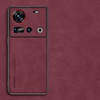 Avikailio odos telefono dėklas ZTE Nubia Z70 Ultra Z60 S Pro Matinis smūgiams atsparus silikoninis minkštas galinis dangtelis dėklai nubia Z60 Ultra Z60S Pro For nubia Z70 Ultra raudona