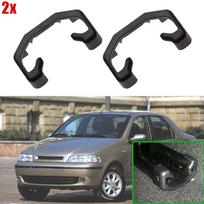 2X juodos automobilio sėdynės slankiojančios spaustuko slankiojančios bėgelio angos dangtelio apsauginis dangtelis skirtas FIAT Albea 2006 2007 2008 2009 2010 2011 Priedai gray