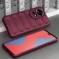 KEYSION Smūgiams atsparus matinis dėklas Huawei nova 13 13 Pro, neslystantis minkšto silikono telefono galinis dangtelis Huawei nova 13 Pro for Huawei nova 13 vyno raudonos spalvos